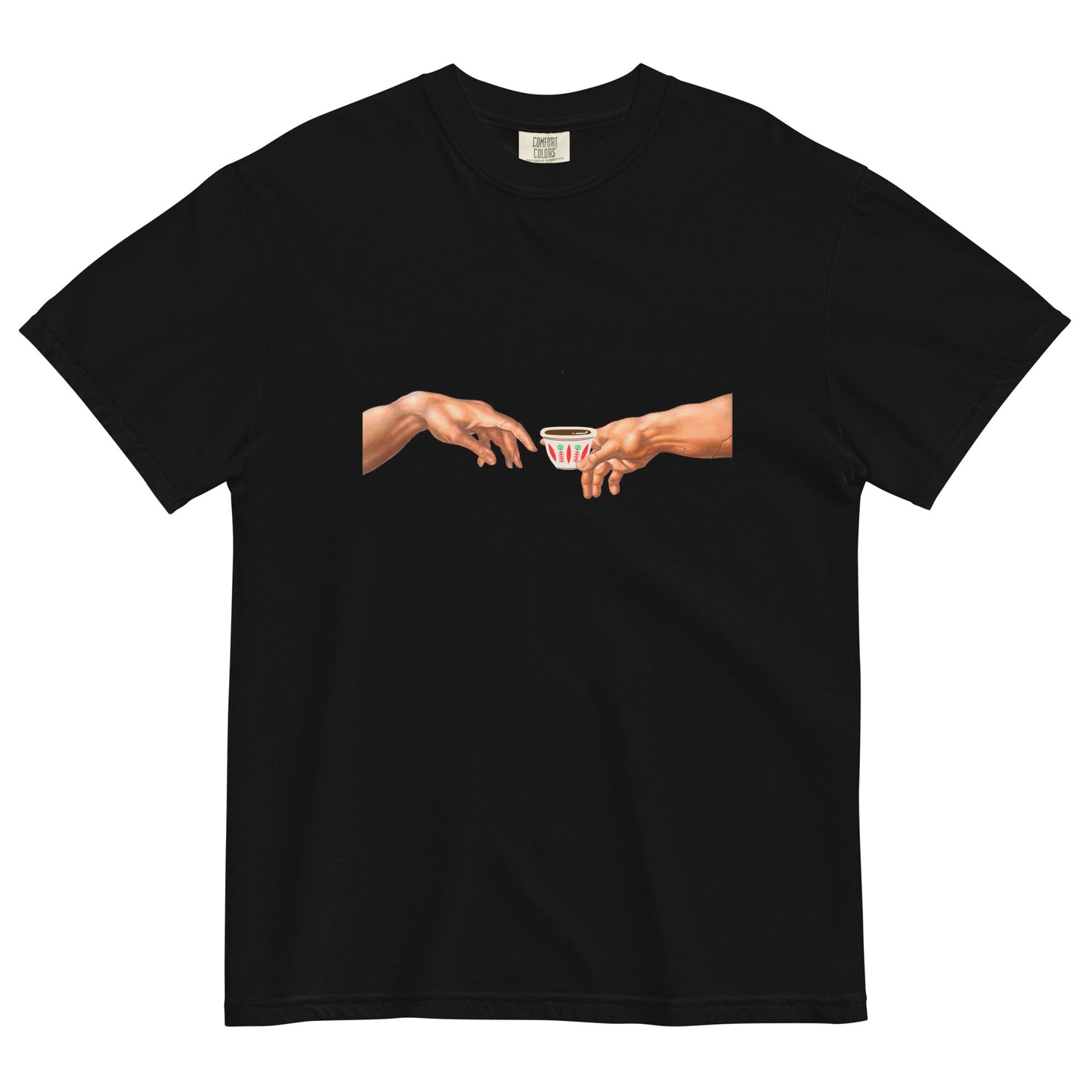 Caffeine Creation: The Art of Arabica – Unisex Heavyweight T-shirt