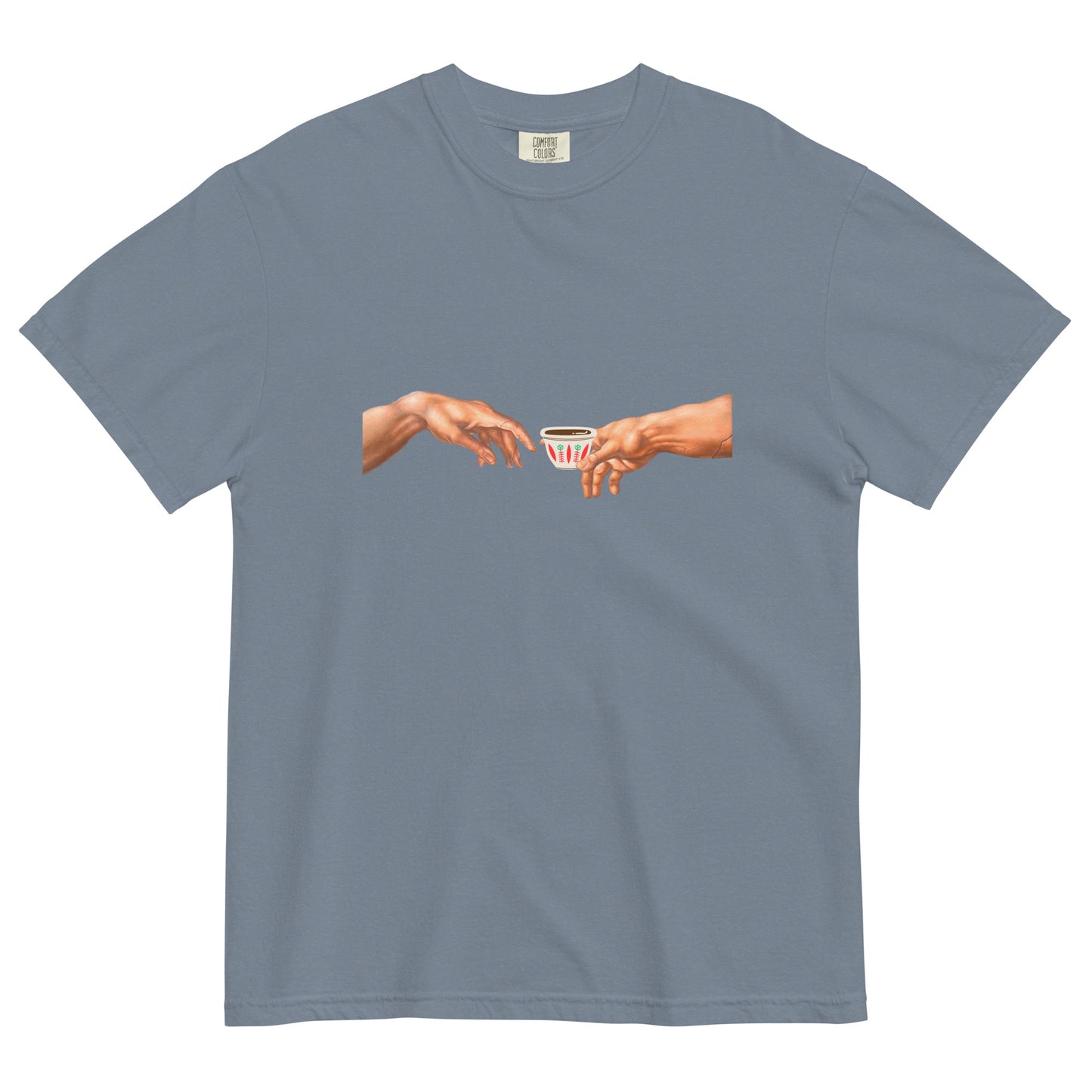 Caffeine Creation: The Art of Arabica – Unisex Heavyweight T-shirt