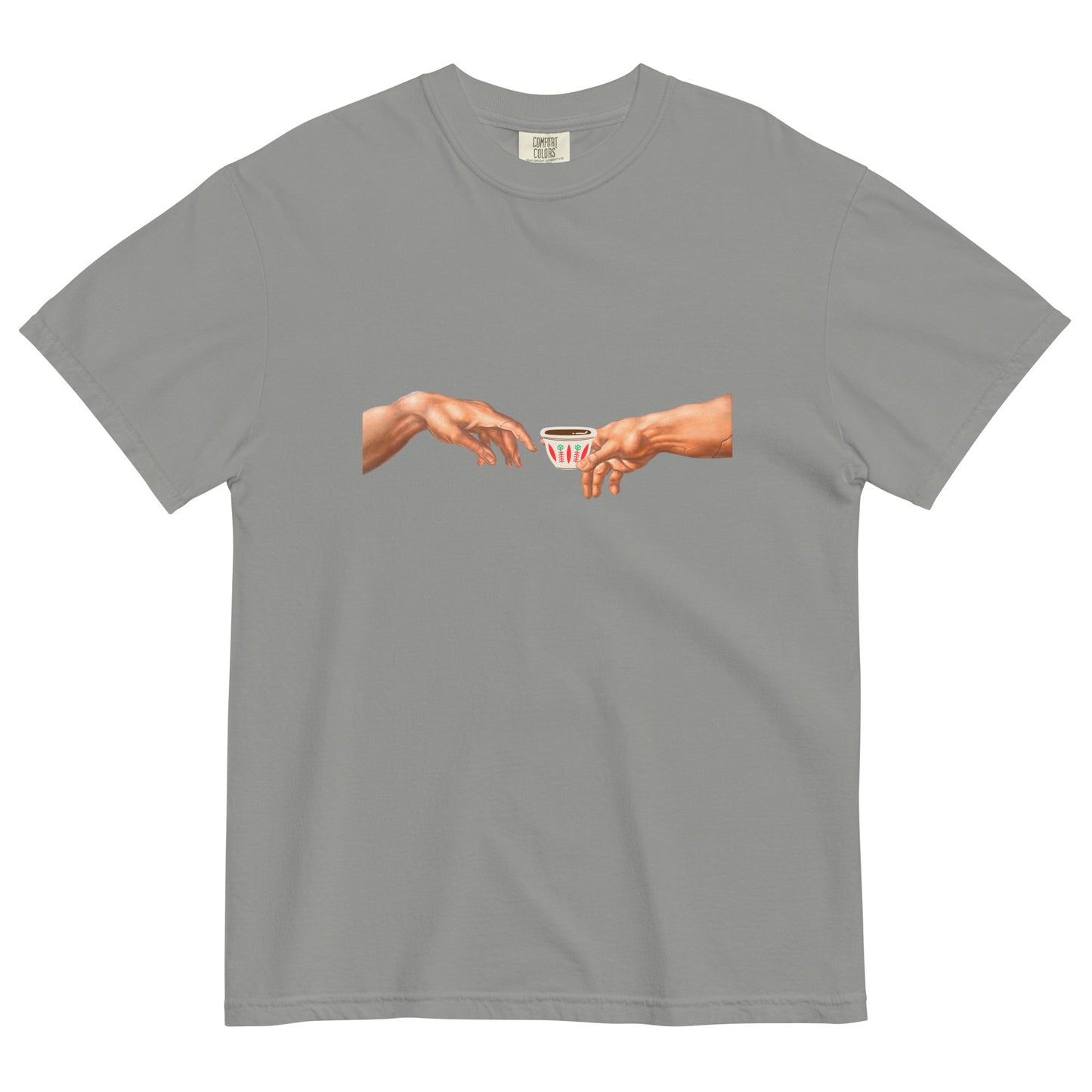 Caffeine Creation: The Art of Arabica – Unisex Heavyweight T-shirt