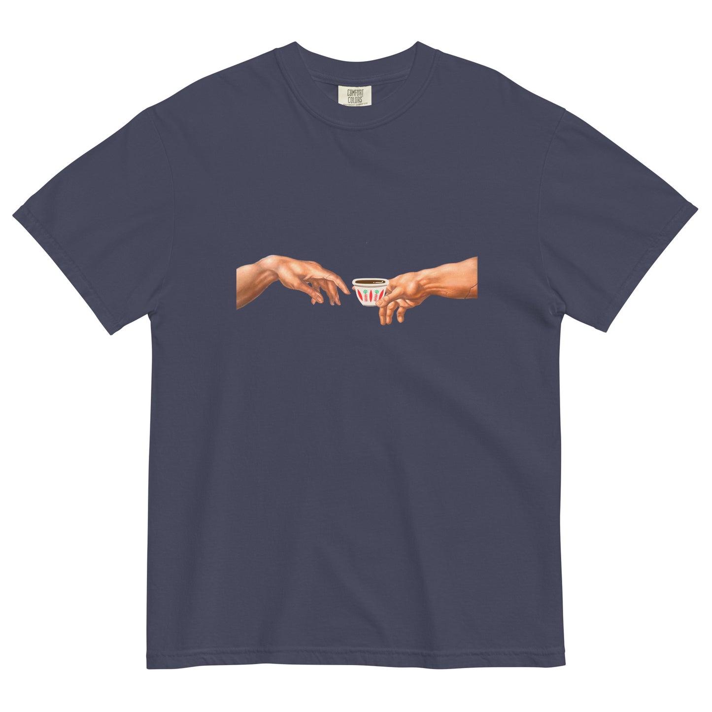 Caffeine Creation: The Art of Arabica – Unisex Heavyweight T-shirt