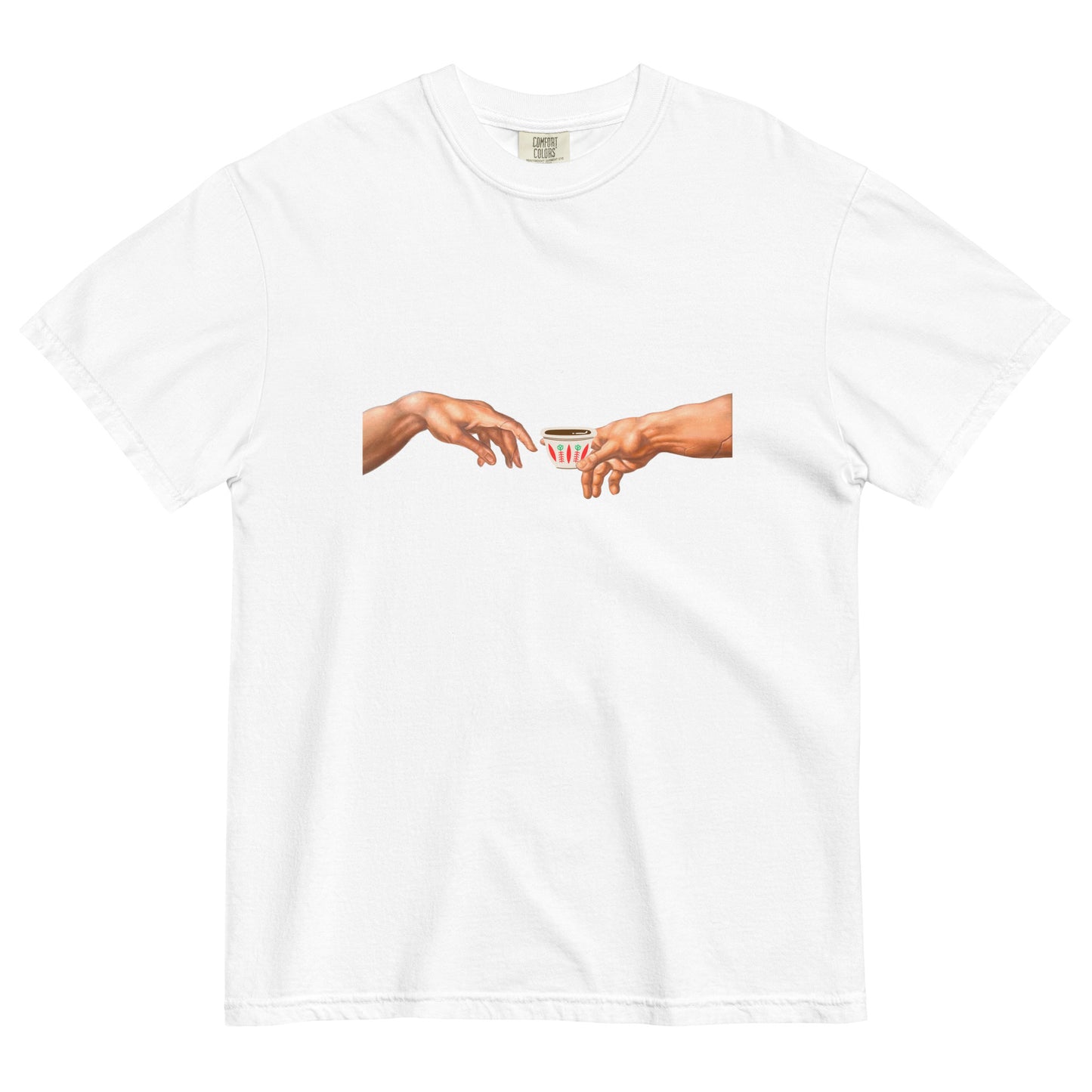 Caffeine Creation: The Art of Arabica – Unisex Heavyweight T-shirt